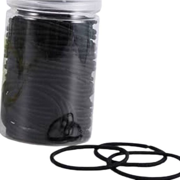 Arete Athene Glass Jar 120 Ponytail Holders - Picture 1 of 7
